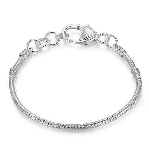 5 Style Silver Color LOVE Snake Chain