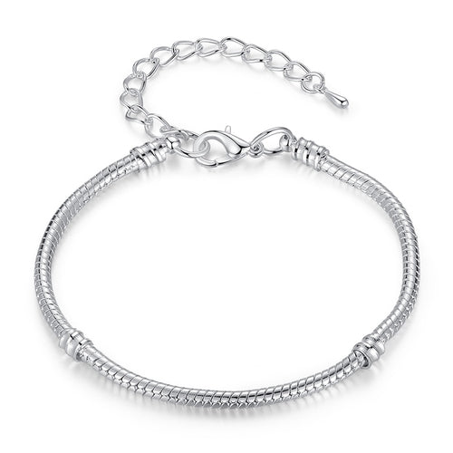 5 Style Silver Color LOVE Snake Chain