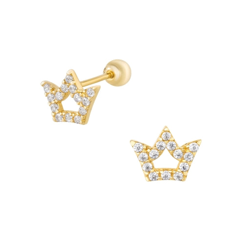 14K (58.5%) SOLID GOLD CROWNIE PIERCING