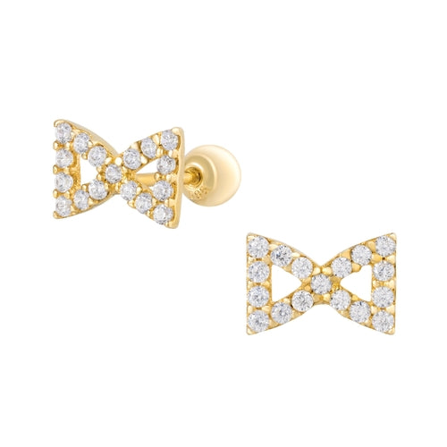 14K (58.5%) SOLID GOLD HOURGLASS PIERCING