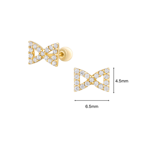 14K (58.5%) SOLID GOLD HOURGLASS PIERCING